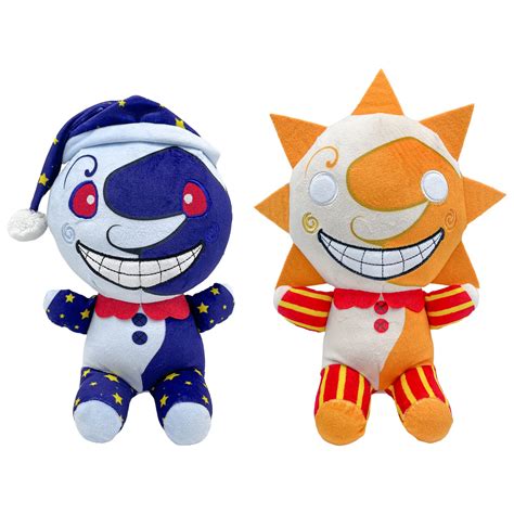 Buy 2Pcs 25cm/9.8in Sundrop FNAF Plush,Sundrop Moondrop Plush,Sundrop ...