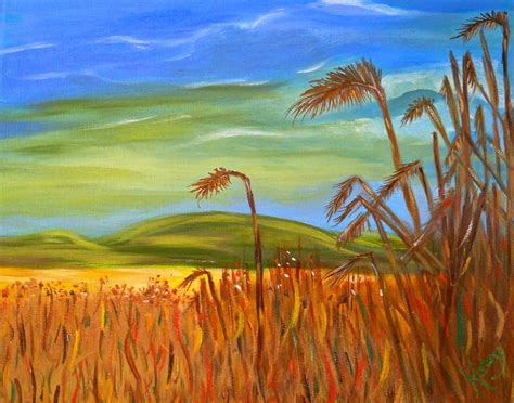 Harvest Time Painting by Kathy Symonds