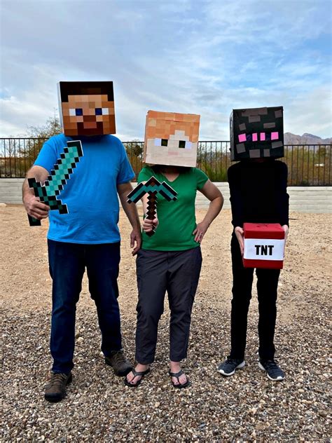 Minecraft Papercraft Steve Head Costume