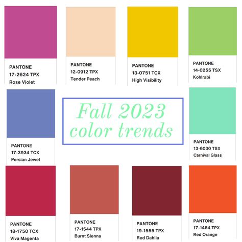 Fall 2023 color trends from Pantone and NYFW – Bay Area Fashionista