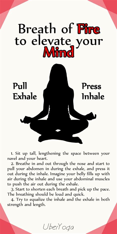 Yoga - Breath of Fire to elevate your Mind | Yoga breathing techniques ...