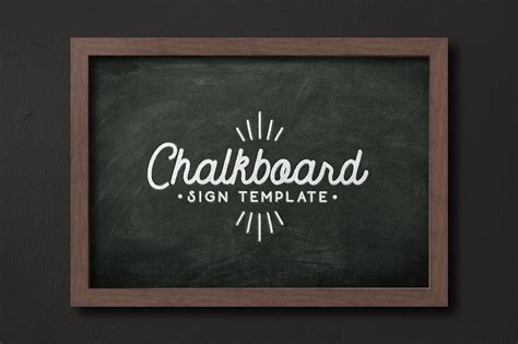 Chalkboard Sign Template ~ Mockup Templates ~ Creative Market