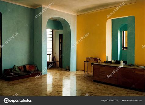 Concept Art Illustration Cuban Apartment Interior Design Havana Stock ...