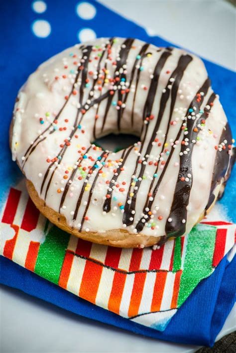 Sprinkle Doughnut stock image. Image of dessert, pink - 4872727