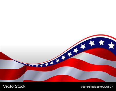 American flag background Royalty Free Vector Image