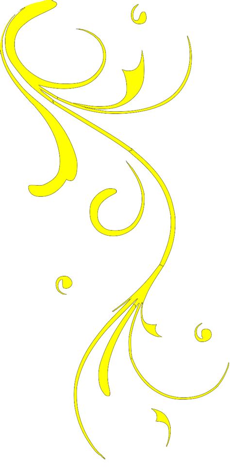 Yellow Swirl Clip Art at Clker.com - vector clip art online, royalty ...