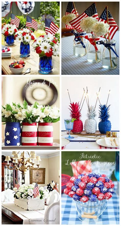 15 Festive DIY Table Centerpiece for 4th of July With Lots of Tutorials ...