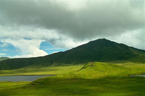 Elevation of Mount Aso, Kurokawa, Aso, Kumamoto Prefecture -, Japan ...