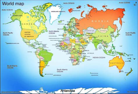 Mapa Del Mundo World Map Weltkarte Peta Dunia Mapa Del Mundo Earth Map ...