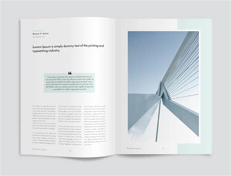 Minimalist Magazine Layout on Behance