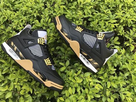 Shop Air Jordan 4 Retro Wings - Black/White-Gold Online