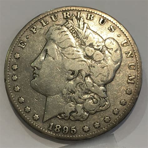 1895-S $1 Morgan Silver Dollar $1 Rare U.S. Silver Coin Fine/Very Fine ...