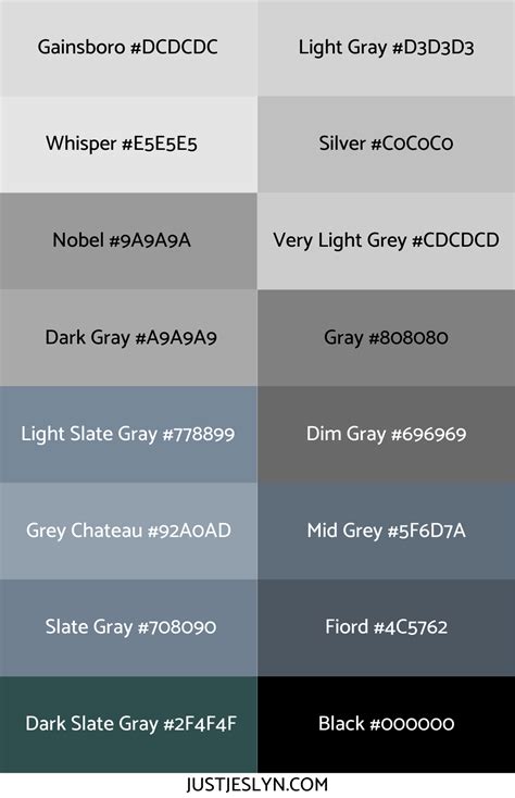 Dark Grey Color Code