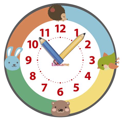 Un reloj infantil para aprender las horas | Edukame