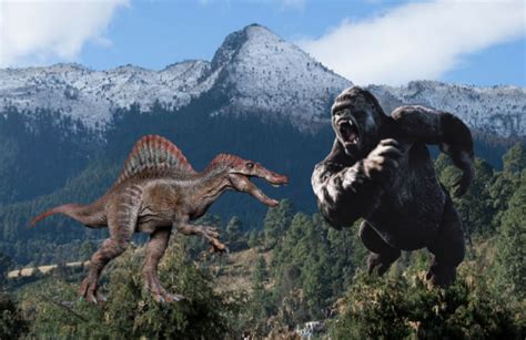 Spinosaurus (JP3) Vs King Kong (2005) by Sheld2 on DeviantArt