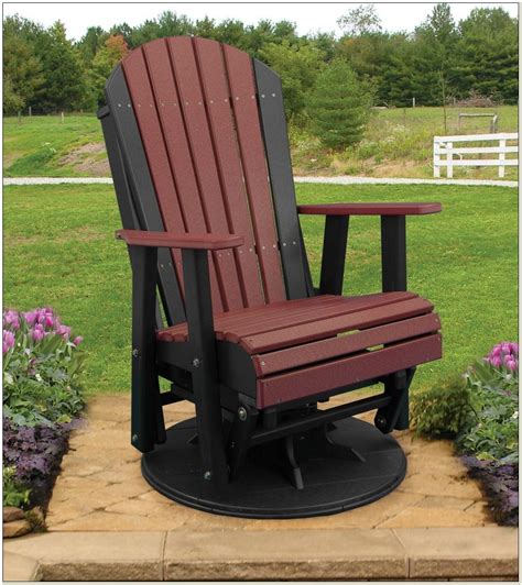 Polywood Adirondack Glider Chair - Chairs : Home Decorating Ideas # ...