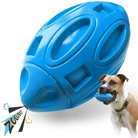 Dog Toys for Large Dogs, Rubber Puppy Chew Ball with Squeaker, Almost ...