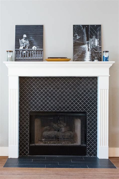 Stainless Steel Tile Fireplace Surround – Fireplace Guide by Linda