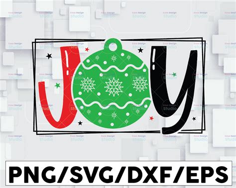 Joy Svg, Christmas Joy Svg, Christmas Ornament Svg, Christmas Svg ...