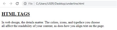 How To Set Underline In Html - PELAJARAN