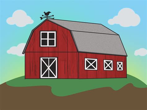 How To Draw A Farm Barn | Apps Directories