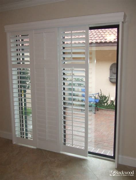 Plantation Shutters for Sliding Glass Door - Traditional - houston - by ...