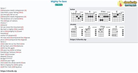 Chord: Mighty To Save - Hillsong,Jeremy Camp - tab, song lyric, sheet ...
