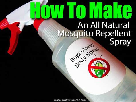 How To Make An All Natural Mosquito Repellent Spray