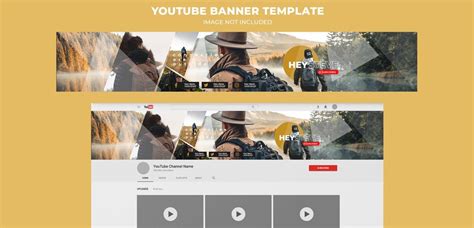 Premium PSD | Creative vlog youtube banner template