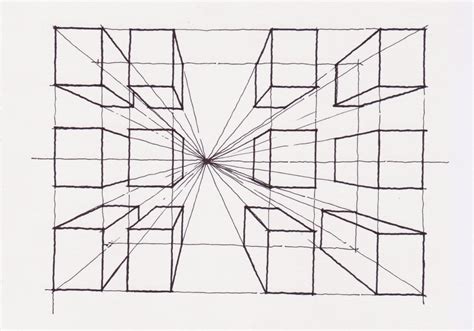 one point perspective concept 061009 ~ DRAWING AND PAINT