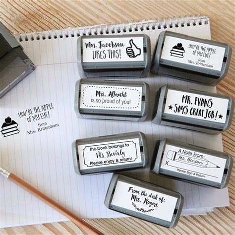 Get Self Inking Teacher Stamps for only $9.99 | Teacher stamps, Teacher ...