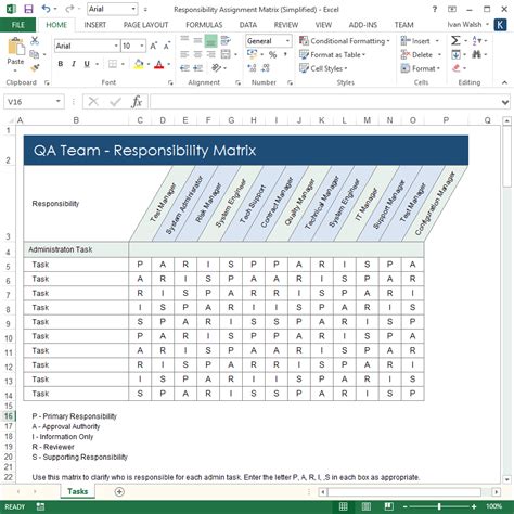 Sod Matrix Template Excel - An Example Of Segregation Of Duty Matrix ...