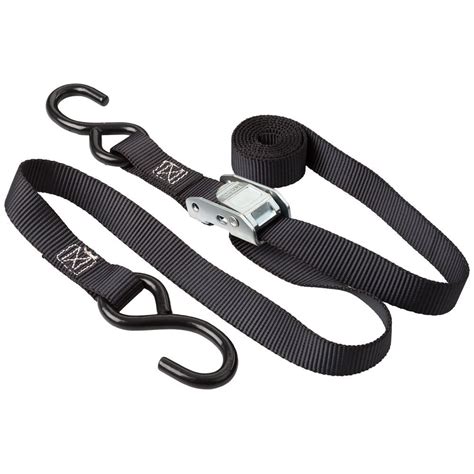 1" x 6' Cam Buckle Strap Tie-Downs with S-Hooks | Discount Ramps