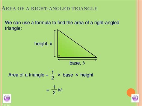 Right Angle Triangle Area Formula PreCalc s YouTube