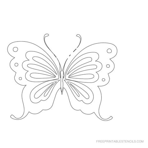 Free Printable Butterfly Stencils / You can change the size of these ...