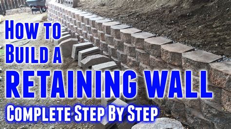 How to build a paver retaining wall – Builders Villa