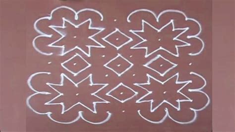 Rangoli Design-12 with dots for ganpati easy to draw and beautiful by ...