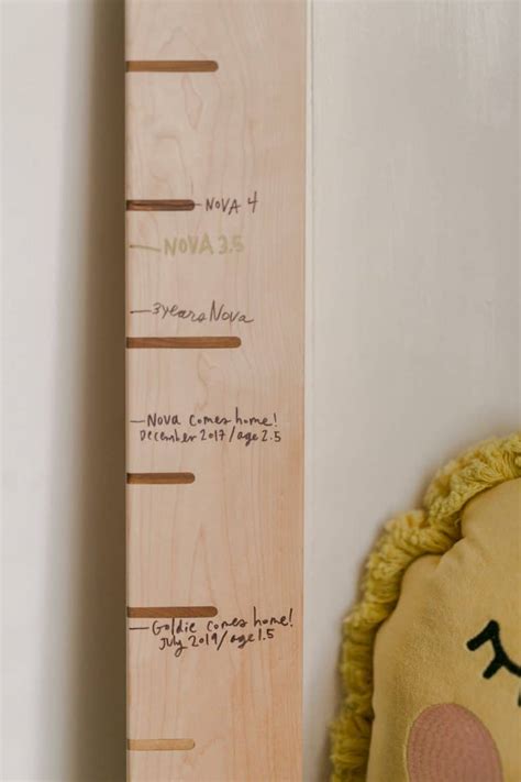 Wooden Height Chart DIY - A Beautiful Mess