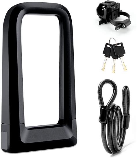 Bike U Lock with Cable, Seagram 2 in 1 Bicycle Lock Nepal | Ubuy