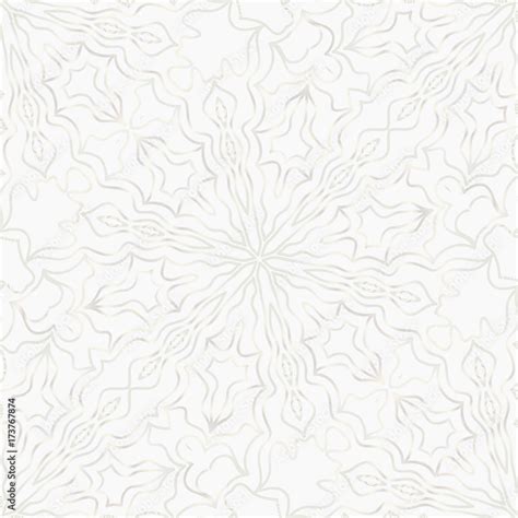 white color background with seamless floral design. vector illustration ...