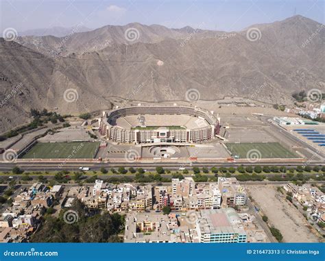 Aerial Image of Monumental Stadium in Lima Peru. Universitario Soccer ...