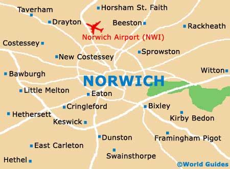 Map of Norwich Airport (NWI): Orientation and Maps for NWI Norwich Airport