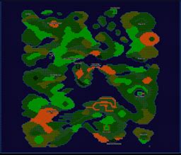 Dragon Warrior III Map Selection - Labeled Maps