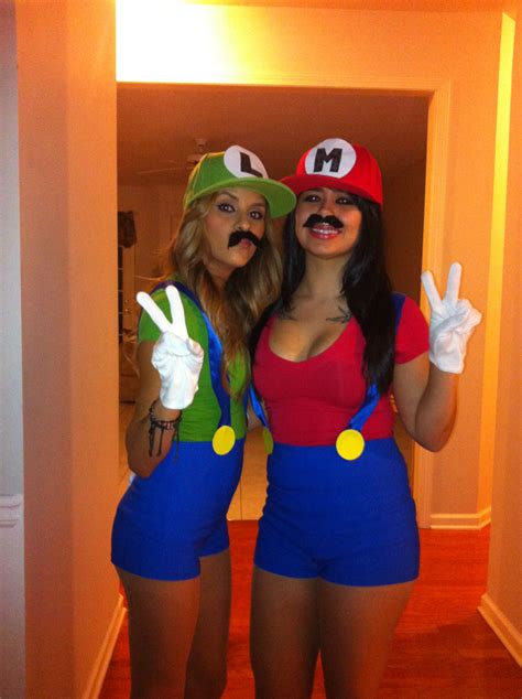 Mario & luigi | Halloween kostumer kvinder, Bff halloween kostumer ...