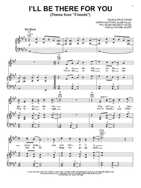 I'll Be There For You (Theme From "Friends") | Sheet Music Direct