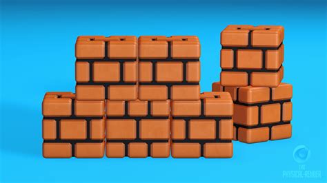 3D Super Mario Bros Brick Block Model - TurboSquid 2064017