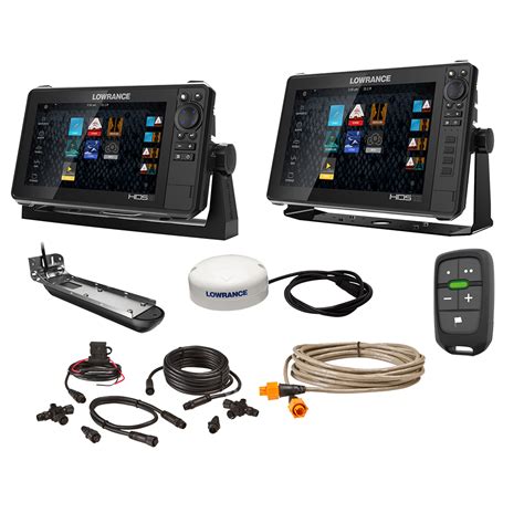 Lowrance HDS Live Bundle - 9" & 12" Display AI 3-In-1 T-M Transducer ...