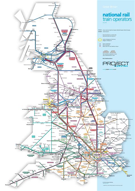 National Rail Map of the whole of the UK [2479x3506] | Train map ...