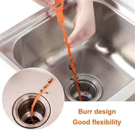 Drain Clog Remover Safety Sink Drain Hair Removal Tool For Sink Tub ...