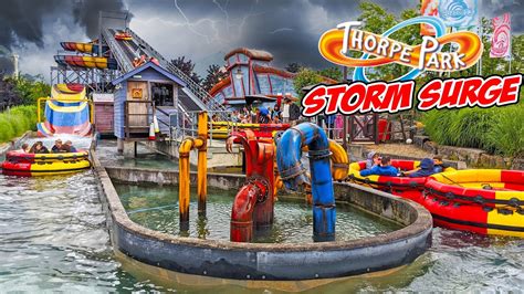 Storm Surge Spinning Water Ride at Thorpe Park (2021) [4K] - YouTube